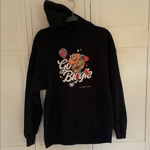 Wendy’s Graphic Team Member Hoodie Gildan Black Heavy Blend Size L